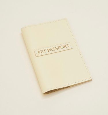 Etui na paszport weterynaryjny dla psa w kolorze cytrynowym